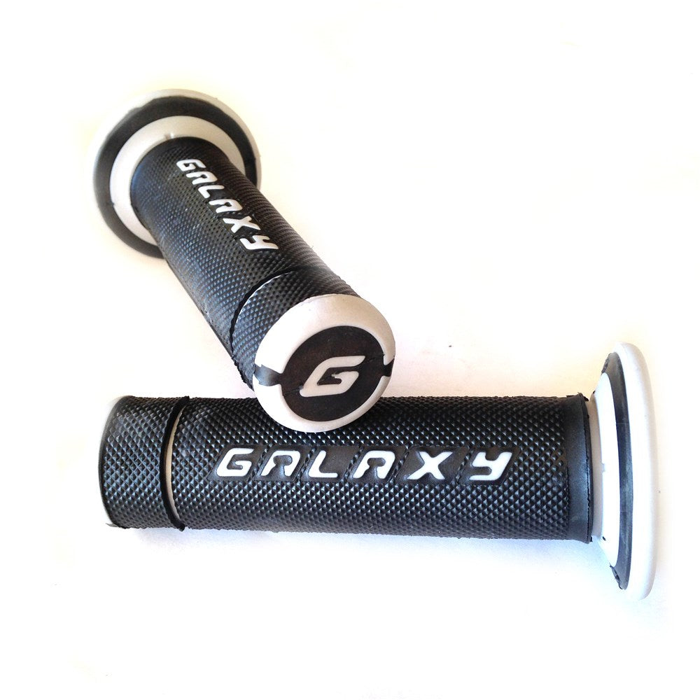 Sport Bike Dirt Bike Motorcycle "GALAXY" Engraved Gel Style Grips GRAY MOTORCYCLE APRILLA BMW DUCATI TRIUMPH HONDA YAMAHA Polaris Suzuki Yamaha Offroad KTM DIRT BIKE(7/8" LEFT 1" RIGHT)
