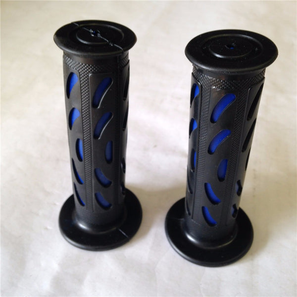 Motorcycle Bean Style Engraved Gel Grips BLUE MOTORCYCLE APRILLA BMW DUCATI TRIUMPH HONDA YAMAHA KAWASAKI SUZUKI Polaris Suzuki Yamaha Dirt Bike Offroad KTM DIRT BIKE(7/8" LEFT 1" RIGHT)