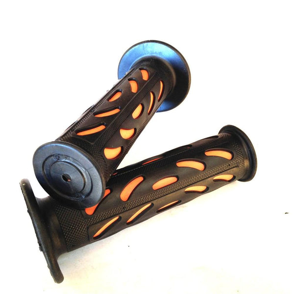 Dirt Bike Motorcycle Bean Style Engraved Gel Grips ORGANGE MOTORCYCLE APRILLA BMW DUCATI TRIUMPH HONDA YAMAHA KAWASAKI SUZUKI Polaris Suzuki Yamaha Offroad KTM DIRT BIKE(7/8" LEFT 1" RIGHT)