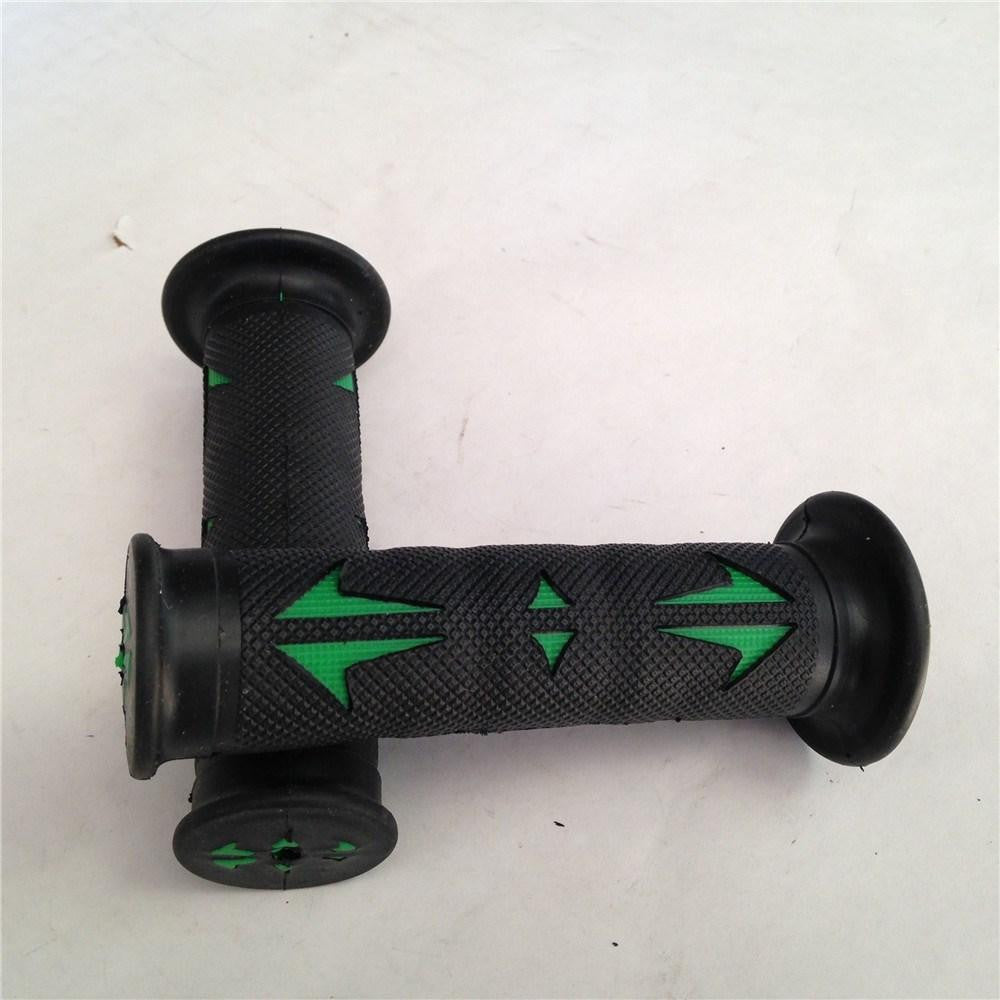 HTT 7/8" 22mm Left and Right Green Hand Grips For Sport Bike Dirt Bike Offroad (Aprilla BMW Ducati Triumph Honda Yamaha Kawasaki SUuzuki Polaris  KTM)