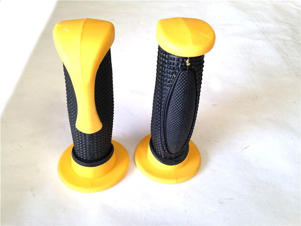 Dirt Bike Motorcycle H Grips BLACK  Yellow MOTORCYCLE APRILLA BMW DUCATI TRIUMPH HONDA YAMAHA KAWASAKI SUZUKI Polaris Suzuki Yamaha Dirt Bike Offroad KTM DIRT BIKE(7/8" LEFT 1" RIGHT)
