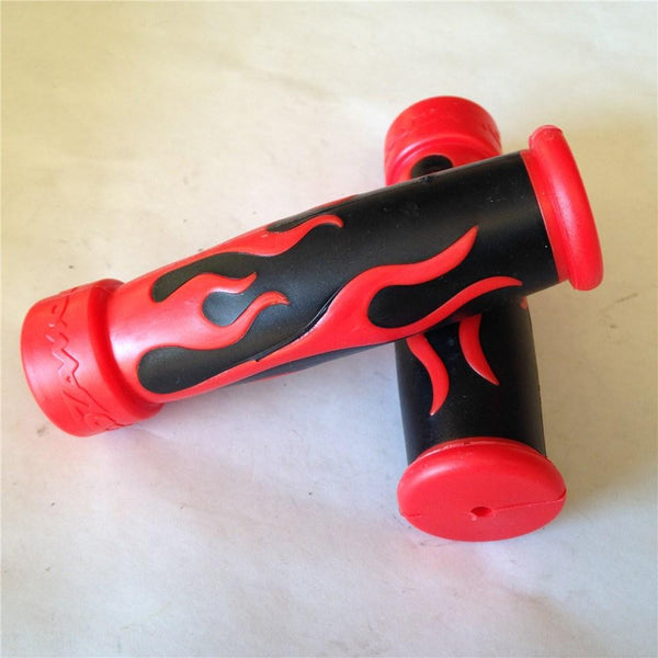 FIRE Gel Style Grips RED ATV QUAD KAWASAKI POLARIS SEADOO WATERCRAFT BOMBARDIER JET SKI HONDA FOREMAN RECON RINCON Brute Force Prairie YAMAHA ATV BRUIN GRIZZLY KODIAK(7/8"BOTH SIDE)
