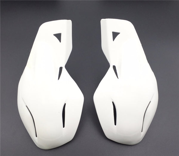 HTT Motorcycle White Hard Plastic Reinforced Hand Guards For Snowmobile Polaris RMK Ski-Doo Sno Pro Vector Phaser Indy Honda Yamaha Suzuki KTM ATV