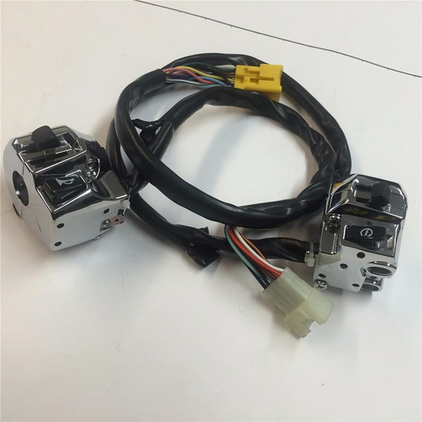HTT Chrome LEFT+RIGHT Switch Fit for Suzuki GSX-R600/GSX-R750/GSX-R1000/TL1000/Hayabusa GSX1300R US Model