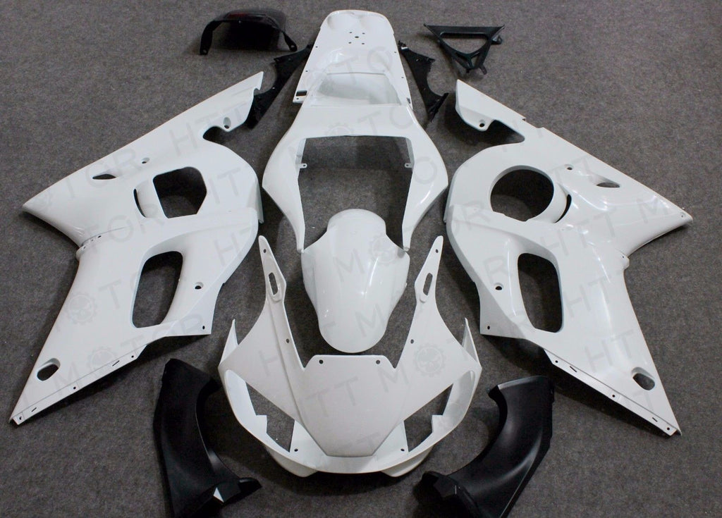 Unpainted Drilled ABS Injection Bodywork Fairing Kit for YAMAHA YZF R6 1998-2002