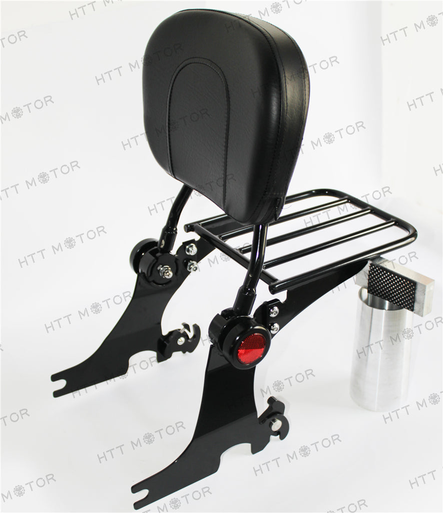 HTTMT- Detachable Backrest Sissy Bar w/ Luggage Rack For HD Sportster 94-03 Adjustable
