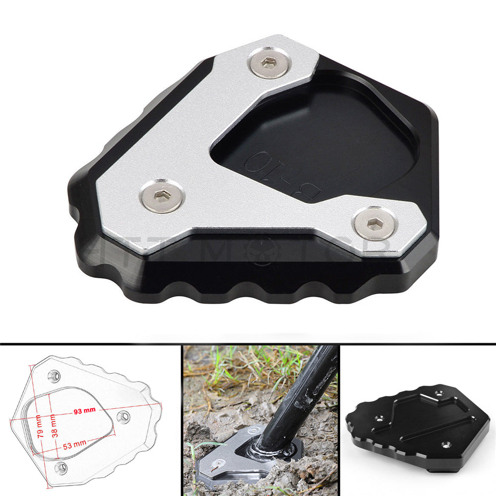 Kickstand Side Stand Enlarge Extension Plate For BMW G310 G 310 GS 2018 Black