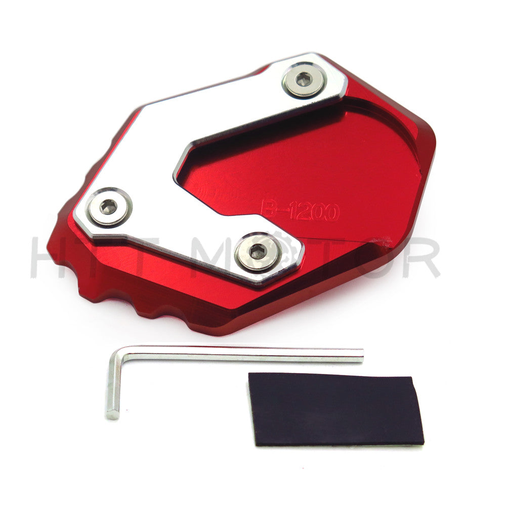 HTTMT- Kickstand Side Stand Enlarge Extension Pad for BMW R1200GS LC ADV 2013-2018 RED