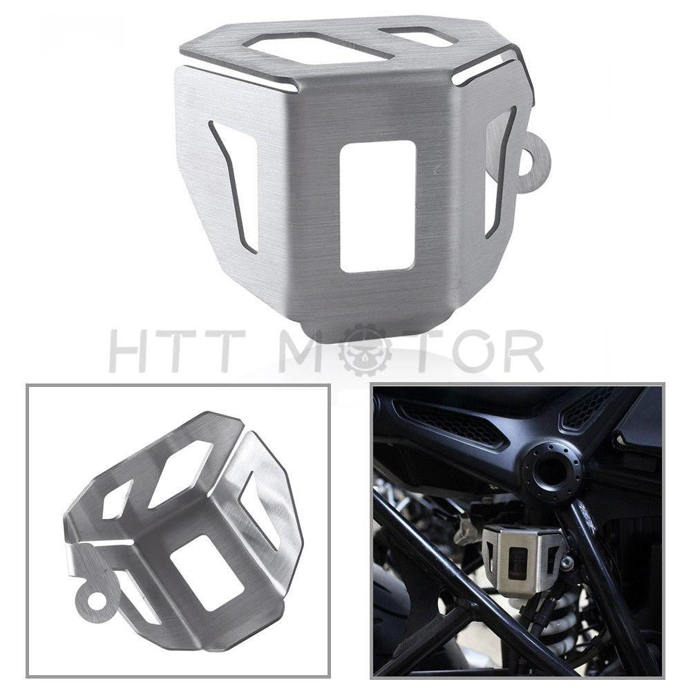 For BMW R Nine T Scrambler 14-17 Rear Brake Fluid Reservoir Guard Cover Aluminum