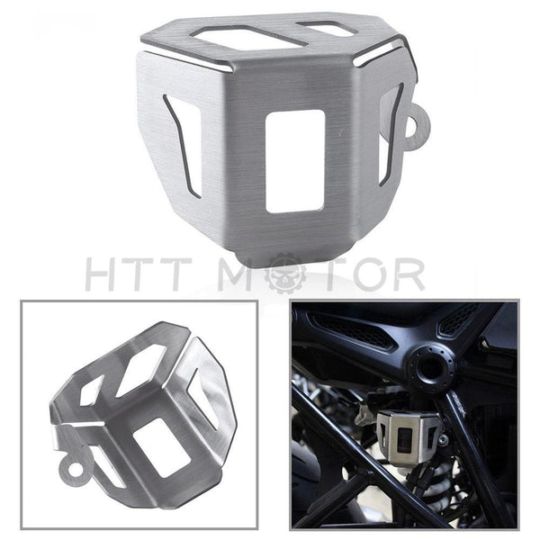 For BMW R Nine T Scrambler 14-17 Rear Brake Fluid Reservoir Guard Cover Aluminum