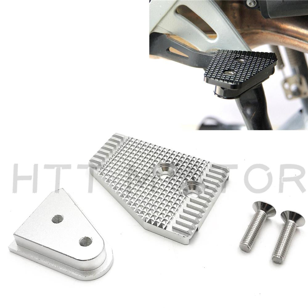 CNC Enlarge Rear Foot Brake Lever Extension For BMW R1200GS F700G '13-'18 Silver