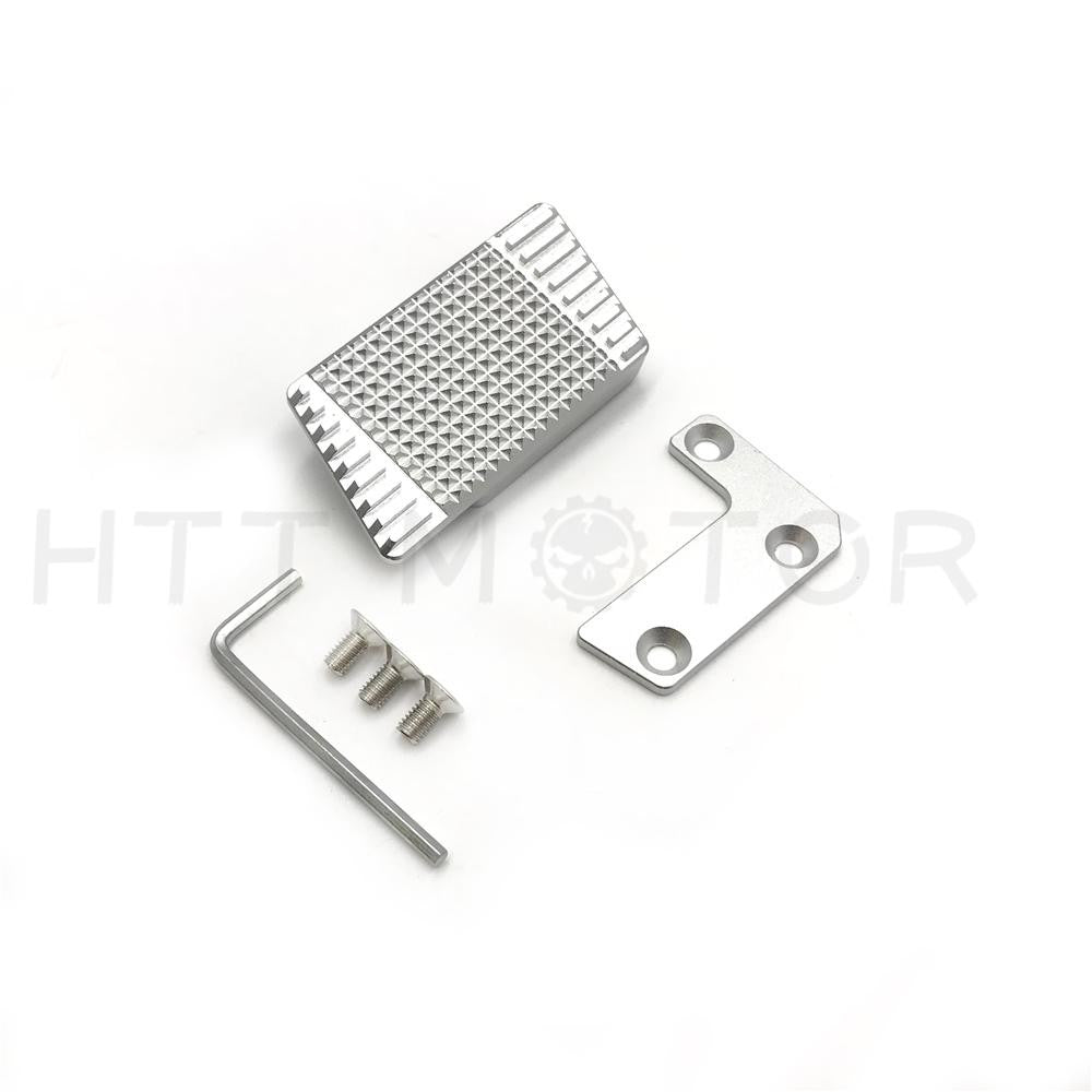 Brake Lever Pad Extension Enlarge Extender for BMW s1000r s1000rr hp4 15-18 Silver