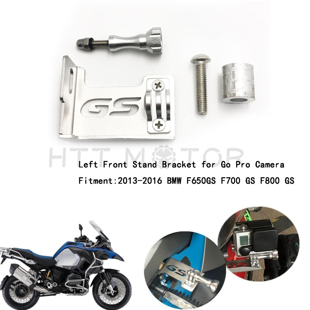 HTTMT- Left Front Stand Bracket Go Pro Camera for BMW F650GS F700GS F800GS 2013-16