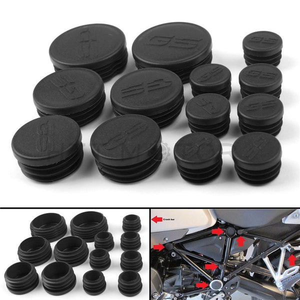 Frame Hole Caps Decor Cover 1 Set Plastic For BMW R1200GS/LS/ADV 2013-2016 UE