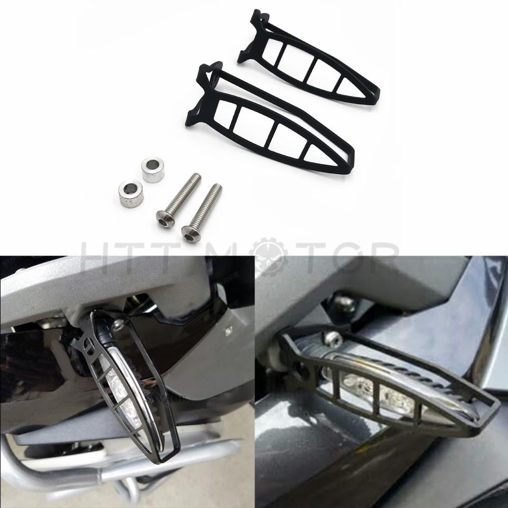 Front Pair Turn Signal Light Cover Protector Guard for BMW R1200GS ADV F800GT