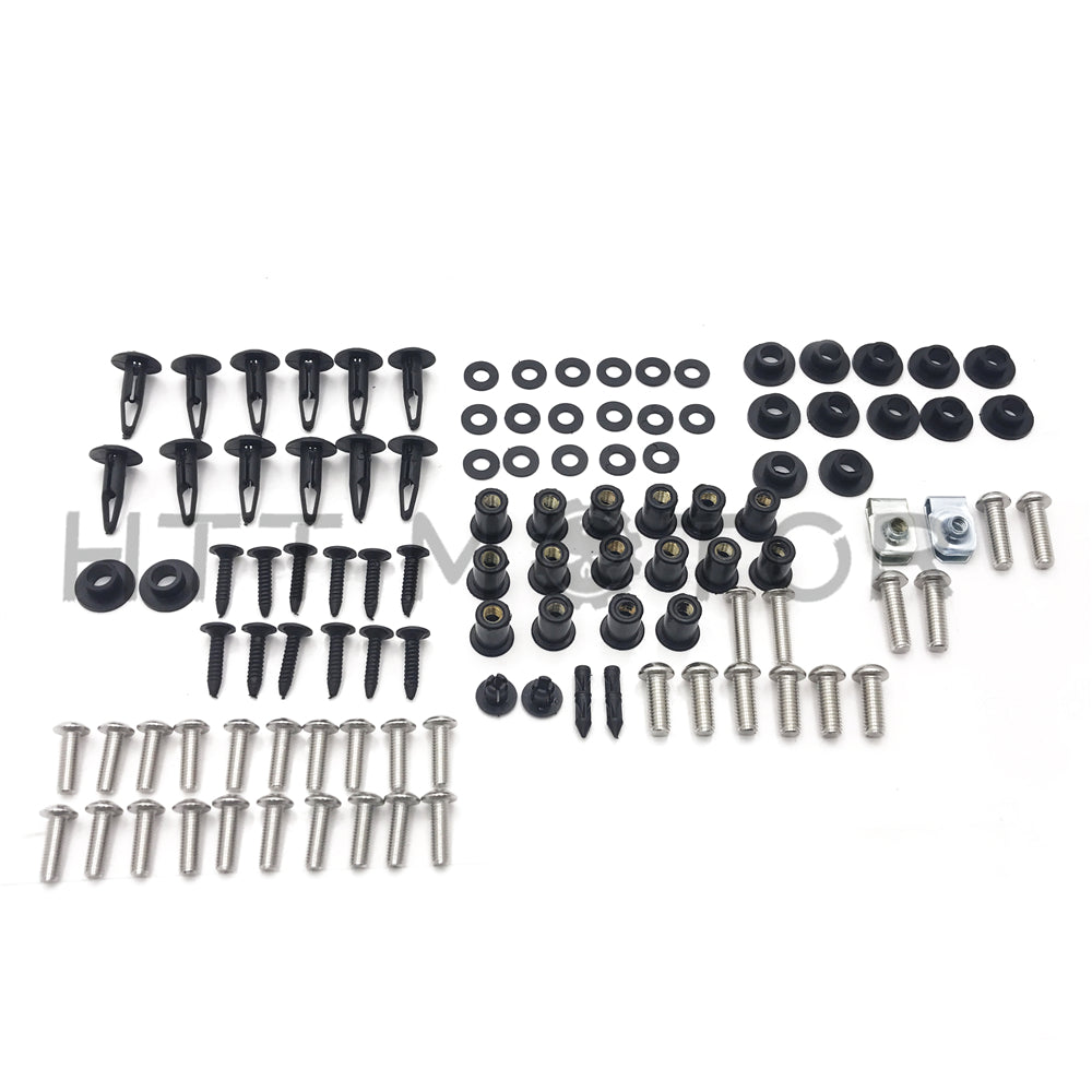 HTTMT- Complete Fairing Bolt Kit Body Screws For Honda CBR954RR 02-03 Stainless Plastic