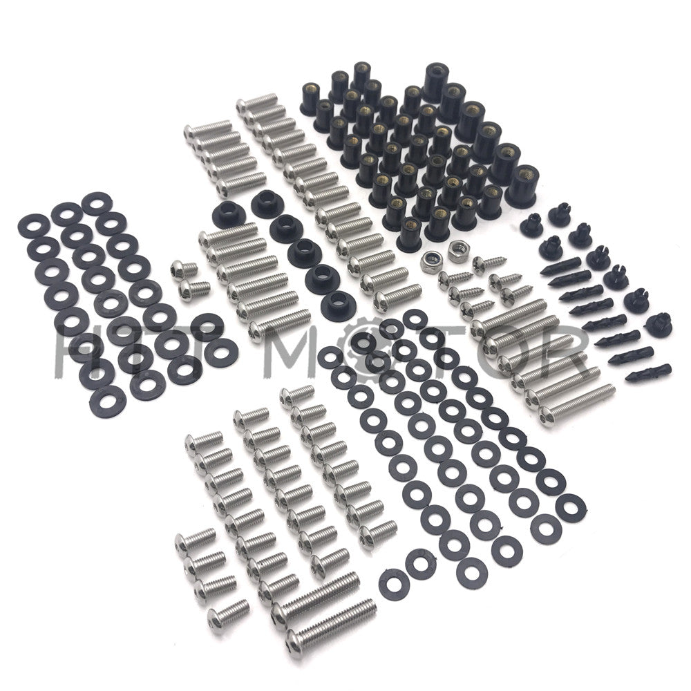 HTTMT- For Kawasaki ZX-14 2006-2011 179 PCs Fairing Bolt Kit Screws Bolts Stainless