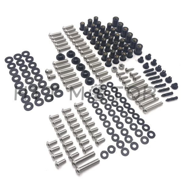 HTTMT- For Kawasaki ZX-14 2006-2011 179 PCs Fairing Bolt Kit Screws Bolts Stainless