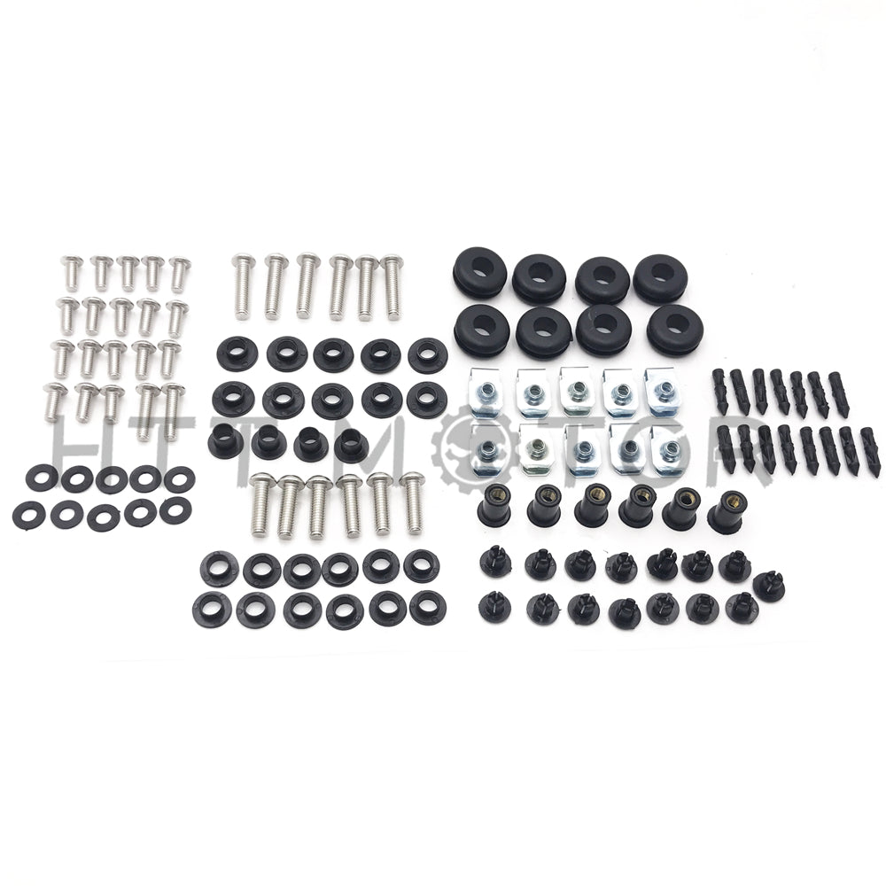 HTTMT- Complete Fairing Bolt Kit Screws Washers For Suzuki GSX-R 1000 03-04 Stainless