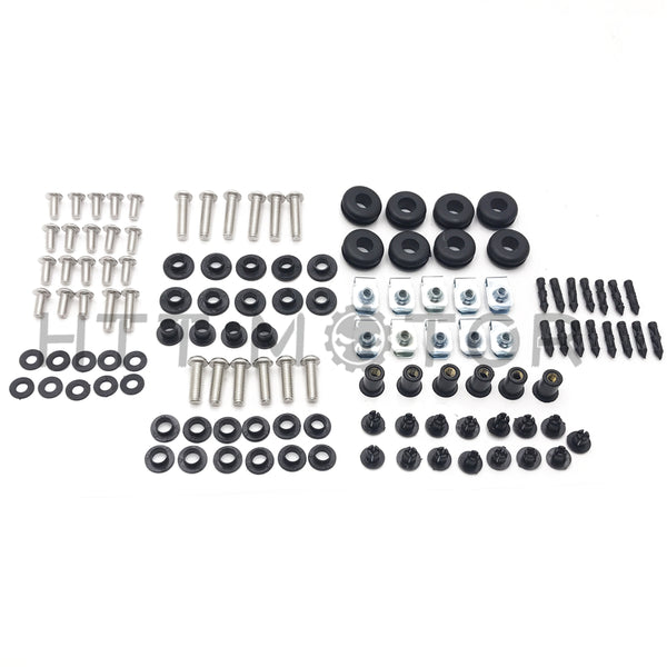 HTTMT- Complete Fairing Bolt Kit Screws Washers For Suzuki GSX-R 1000 03-04 Stainless