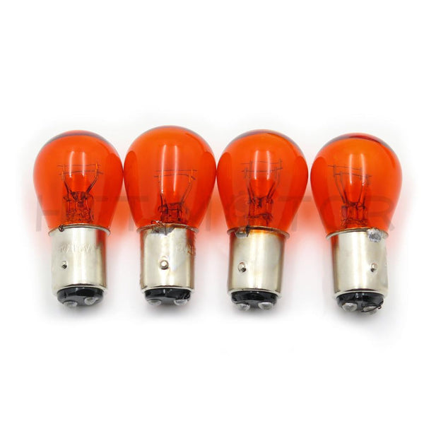 4x 1157 Amber 12v Light Bulb Auto Car Brake Stop Signal Turn Tail Lamp S8 Lot