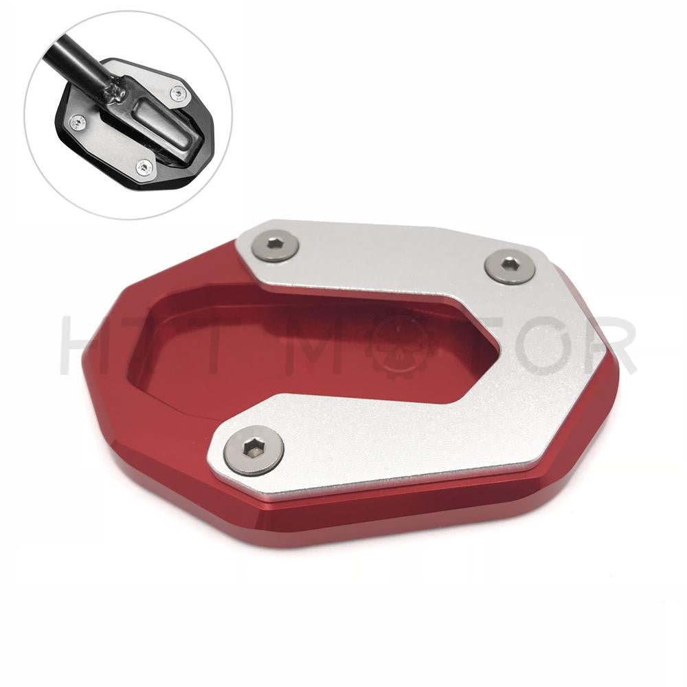 For Ducati Scrambler 800 Full Throttle Kick Side Stand Extend Pad Red