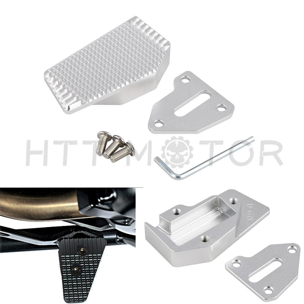 CNC Brake Pedal Lever Tip Plate Enlarger Pad for Ducati 696 796 795 M1100 Silver