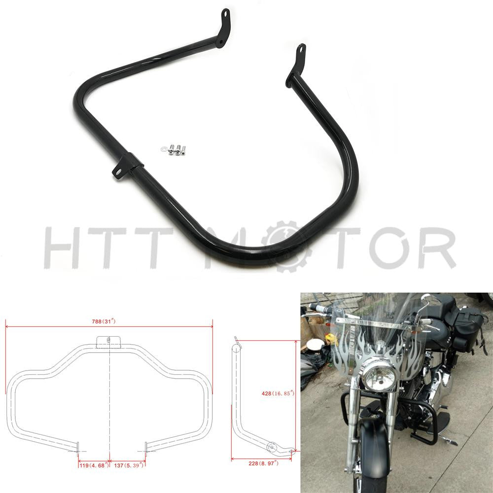 Engine Guard Crash Bar Highway For Harley Heritage FLSTC Softail Fat Boy FLSTF