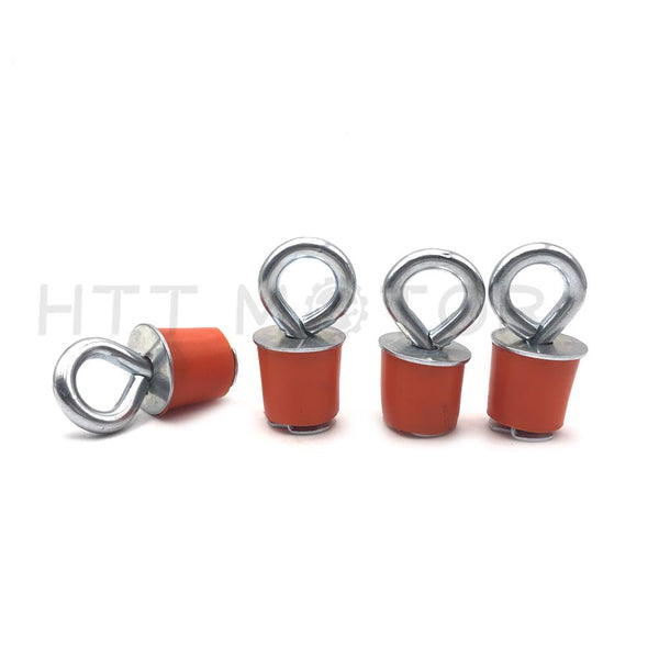 4 Polaris Lock Ride Lock Ride Tie Downs For Sportsman RZR ACE ATV Low Profile Orange