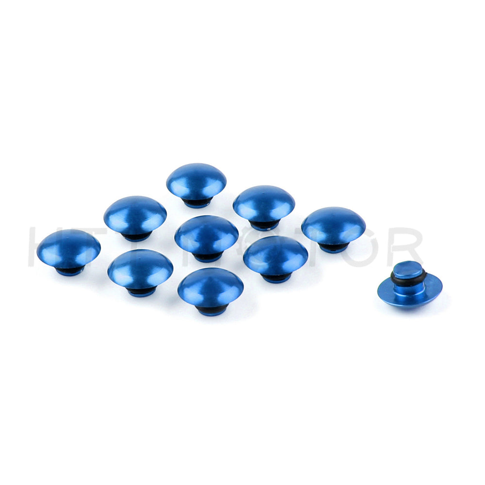 Round bolt cap screw cover Blue for 8mm allen bolts (M6 allen key) USA STOCK