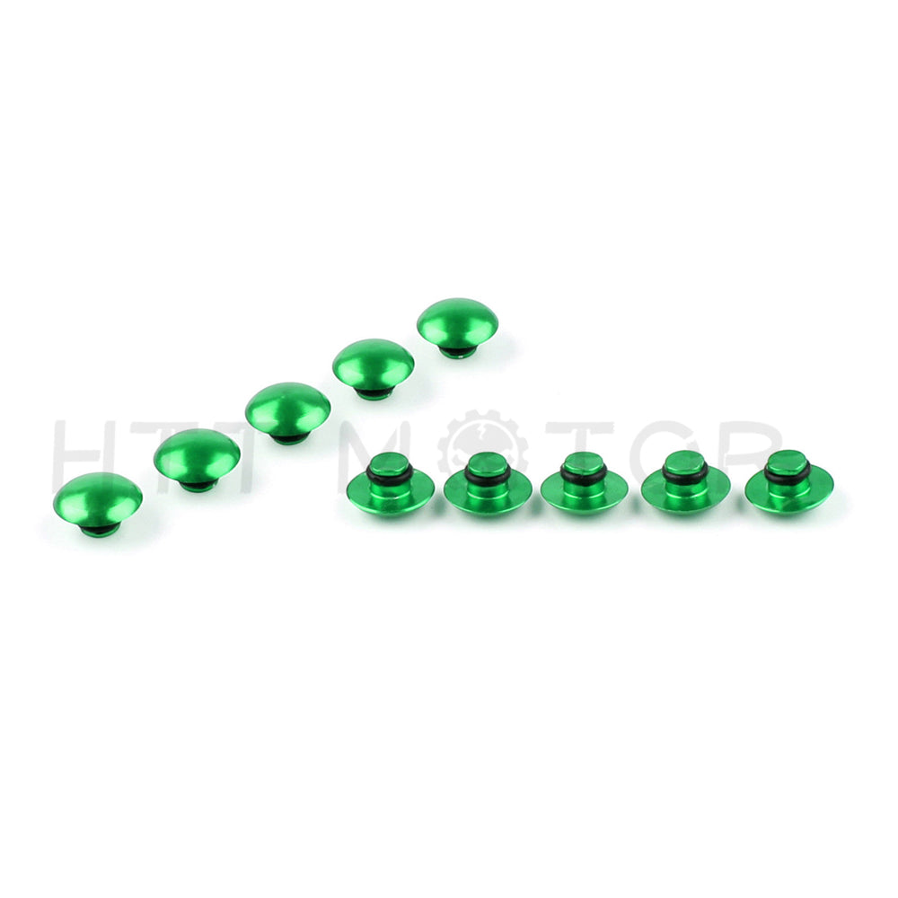 Universal Hex Socket Bolt Screw Nut Head Cover Cap M8 8MM Motorcycle Green