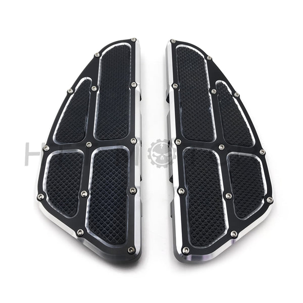 HTTMT- Rear Passenger Foot Pegs Floor Board Black For Harley Touring 1993-2017