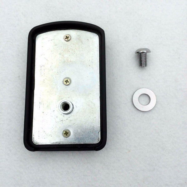 HTT Motorcycle Black Skull Groove Harley Davidson Touring Softail Brake Pedal Large Pad