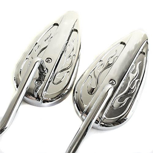 Chromed Aluminum Teardrop Mirror For Harley 1993?????????996 Softail Rocker C FXCWC bike