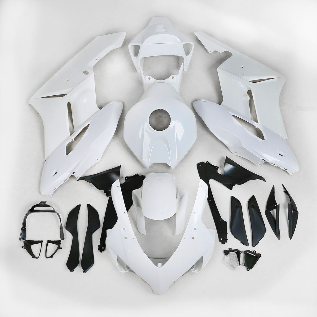 White Unpainted ABS Plastic Fairing Cowl Bodywork Set For Honda CBR1000RR 04-05