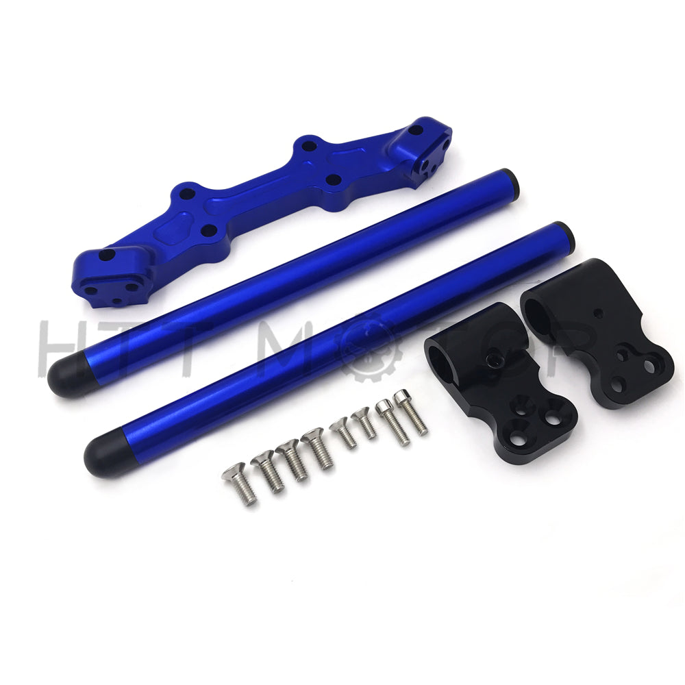 HTTMT- Clip-On Adapter Plate & Handlebars Set For Yamaha MT-07 FZ-07 2014-2017 Blue