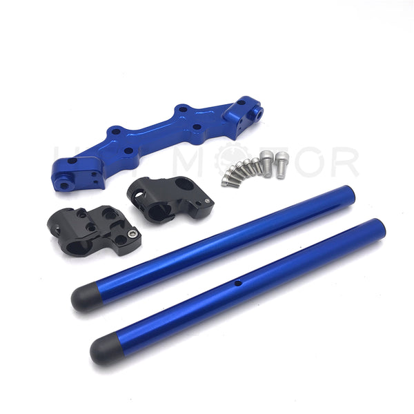 HTTMT- New Clip-On Adapter Plate Handlebars Set For Yamaha MT-07 FZ-07 2014-2017 Black