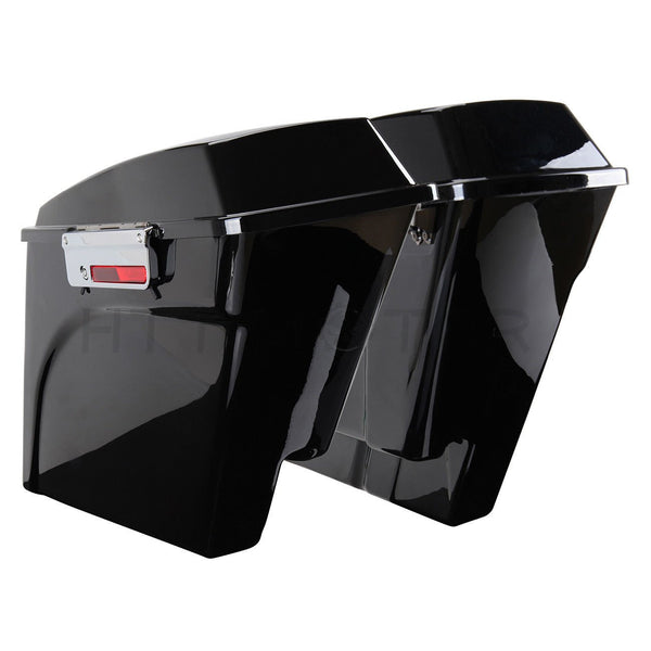 Chrome Saddlebag Lids Hardware Latch Hinge Lock Kit for Harley Touring 1994-2013