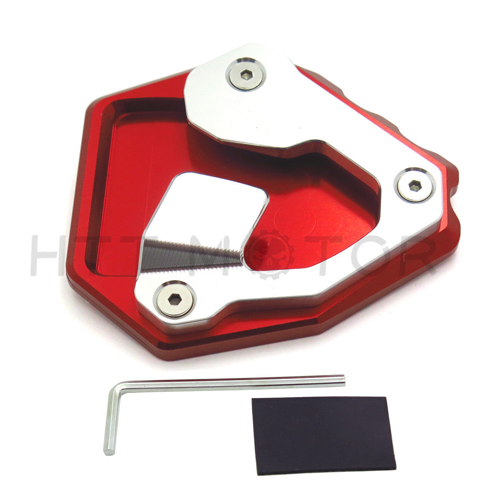 HTTMT- Side Pad Kickstand Stand Extension Plate For Honda CRF1000L Africa Twin 16-17 RED