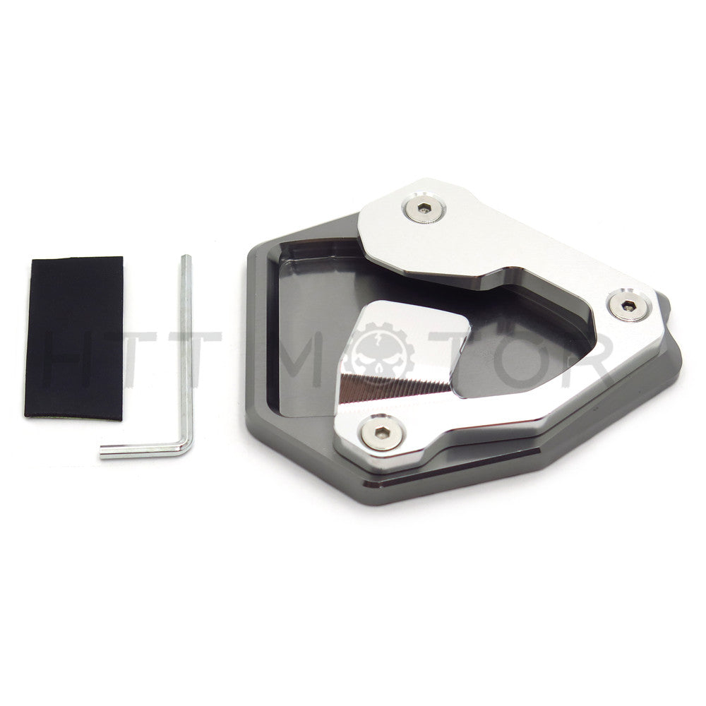 HTTMT- Side Pad Kickstand Stand Extension Plate For Honda CRF1000L Africa Twin 16-17 GRAY