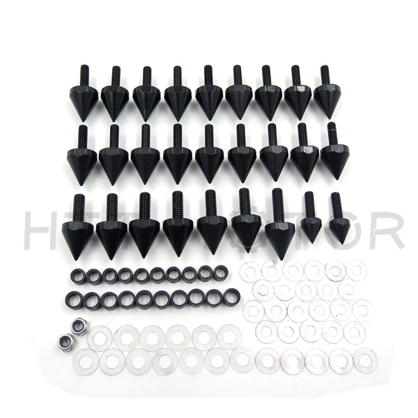 HTTMT HTT Motorbike Spike Black Fairing Bolts Kit For 1993-1999 Honda CBR 900RR;2000-2001 Honda CBR 929RR;2002-2003 Honda CBR 954RR