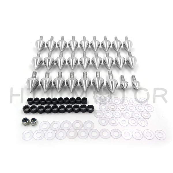HTTMT Motorcycle Spike Fairing Bolts Kit For Honda CBR 900RR 929RR 954RR RR Silver