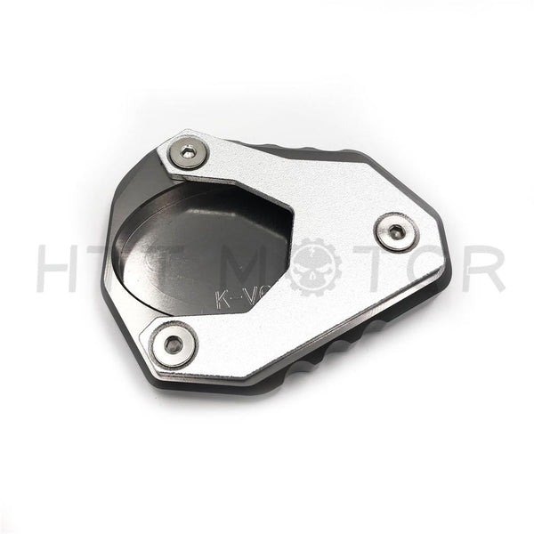 CNC Side Stand Kickstand Extension Pad for Kawasaki Versys 650 2015-2017 2018 gray