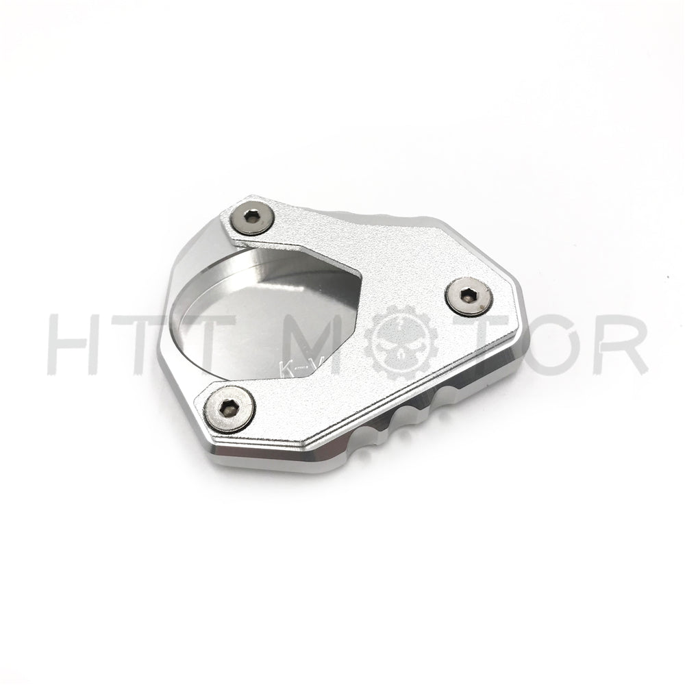 Side Stand Kickstand Extension Pad for Kawasaki Versys 650 2015 2016 2017 2018 SILVER