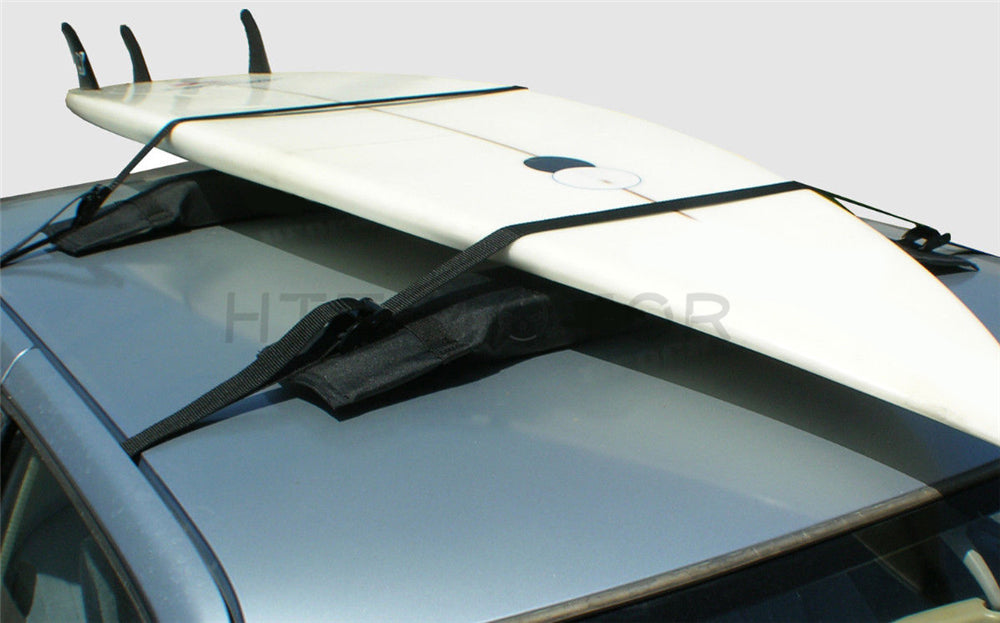 HTTMT- 2 Surfboard Soft Wrap Roof Racks Rax Any Car Automobile SUV Minivan Van Sedan