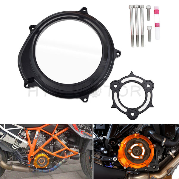 Transparent Clutch Cover Cap Bolt For KTM 1290 Superduke GT R 1090 Adventure Black
