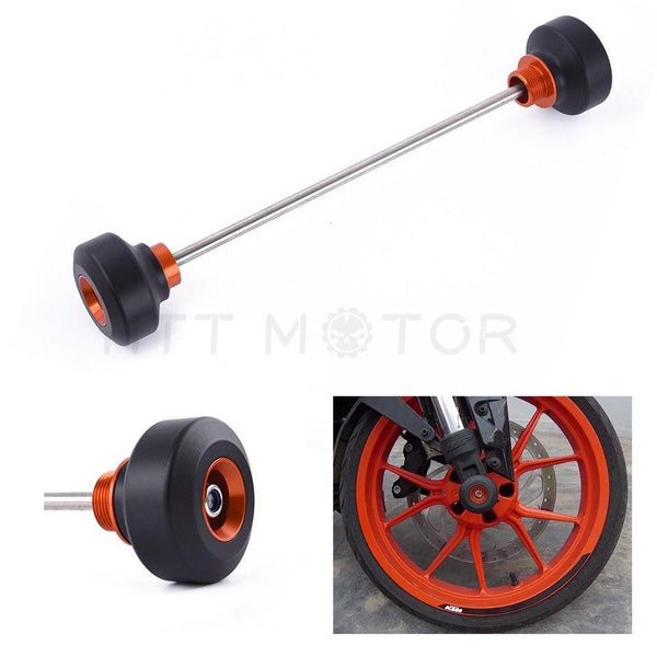 Front Wheel Axle Fork Crash Wheel Slider Protector Cap For KTM Duke 690 690R