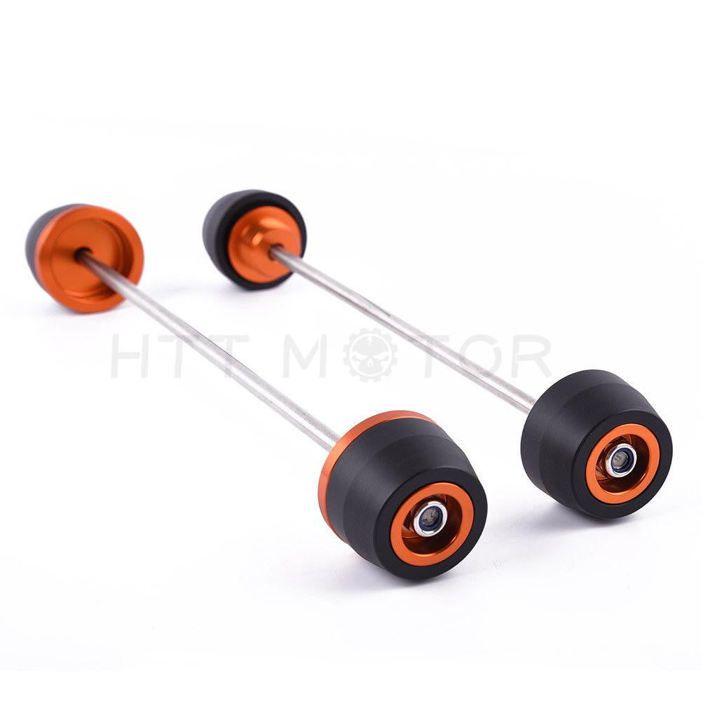 Front Rear Axle Wheel Fork Protector Sliders For KTM 1050 1290 Super Adventure