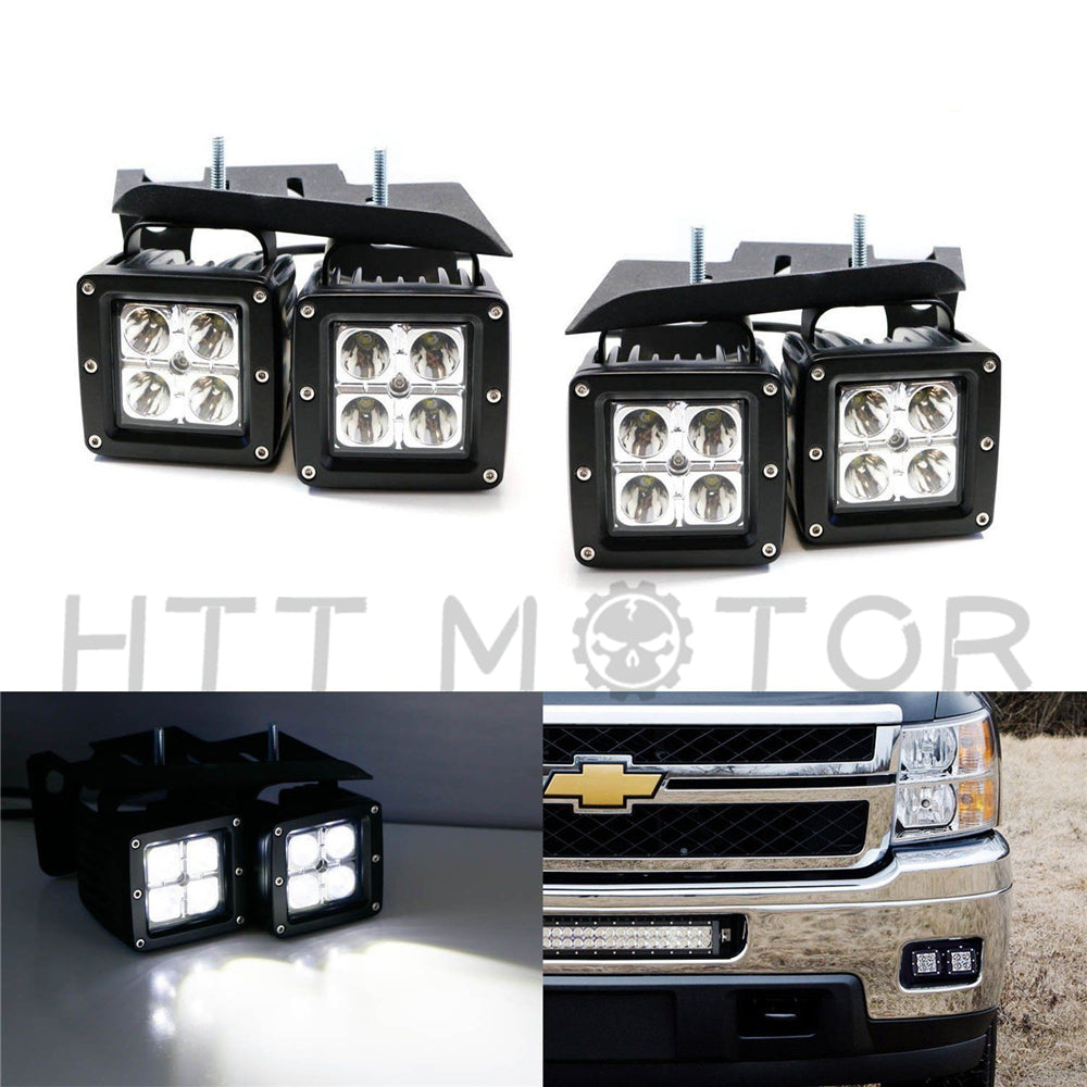 silverado fog light pods HTTMT- 80W CREE LED w/ Foglight Location Bracket/Wirings For 07-1 – HTT Motor Flavors:Mango Dream CRC the research has already Fury Turbo Mr Fog