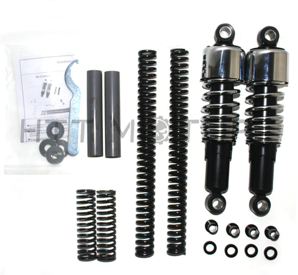 HTTMT- Slammer Lowering Kit 10.5" Shocks for 91-05 Harley Dyna FXD(NO FXDX/FXDWG)Chrome